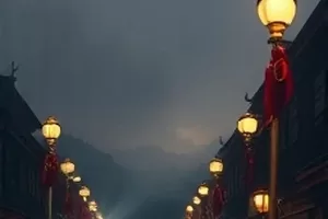 犯罪剧集《雨夜解码》雨夜街道霓虹倒影封面